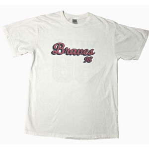 Morgan Wallen Braves 98 White Graphic T-Shirt - Size Medium - Country Music Fan
